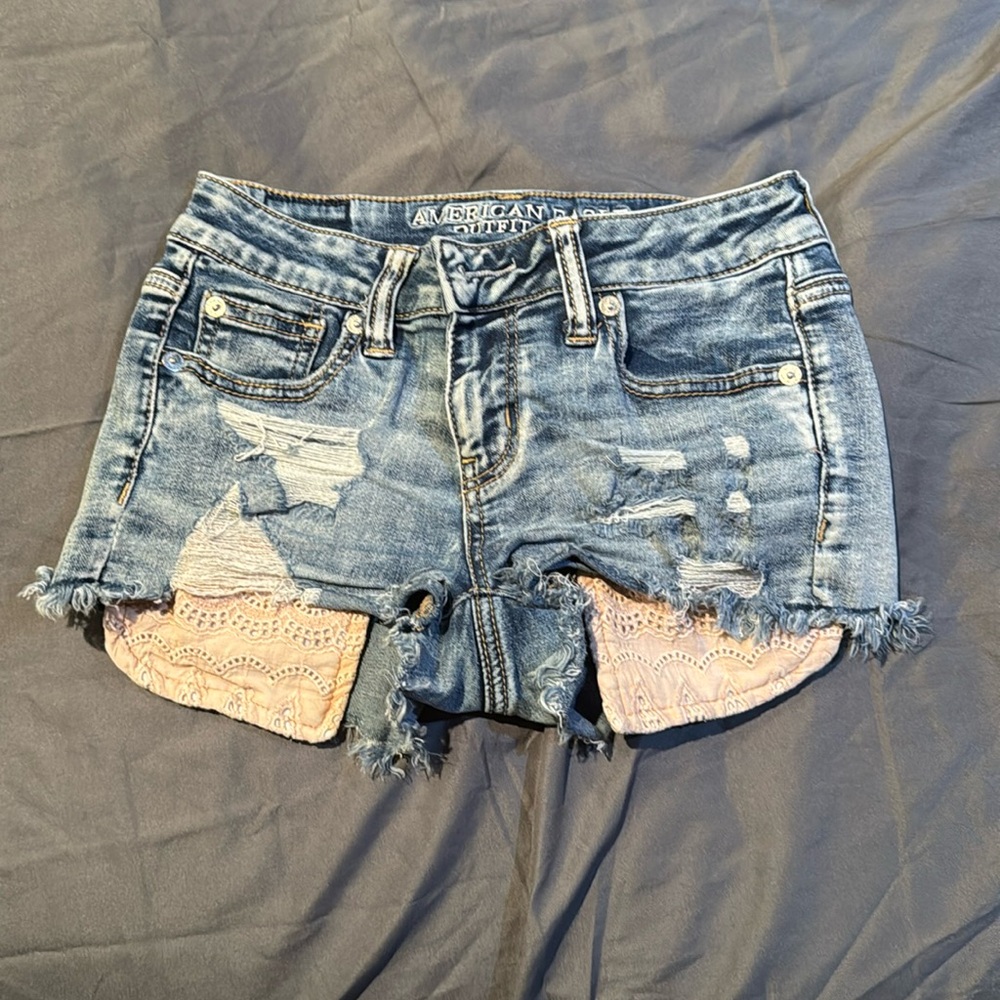 Jean shorts with cute pockets